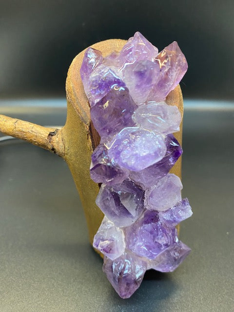 Rohe Schätze Amethyst LED Lampe mit USB