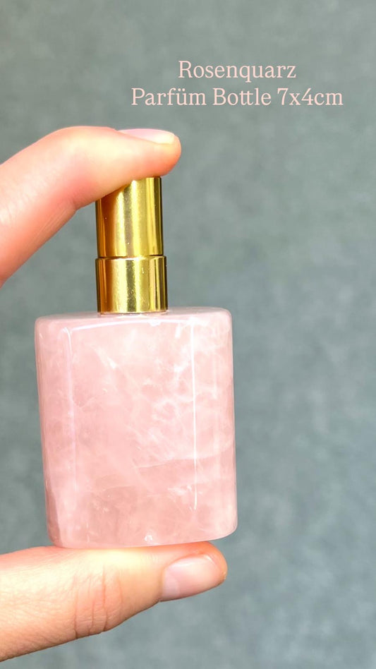 Parfuemflasche Rosenquarz